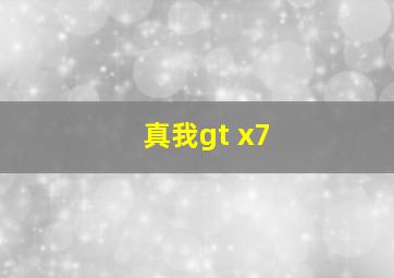 真我gt x7